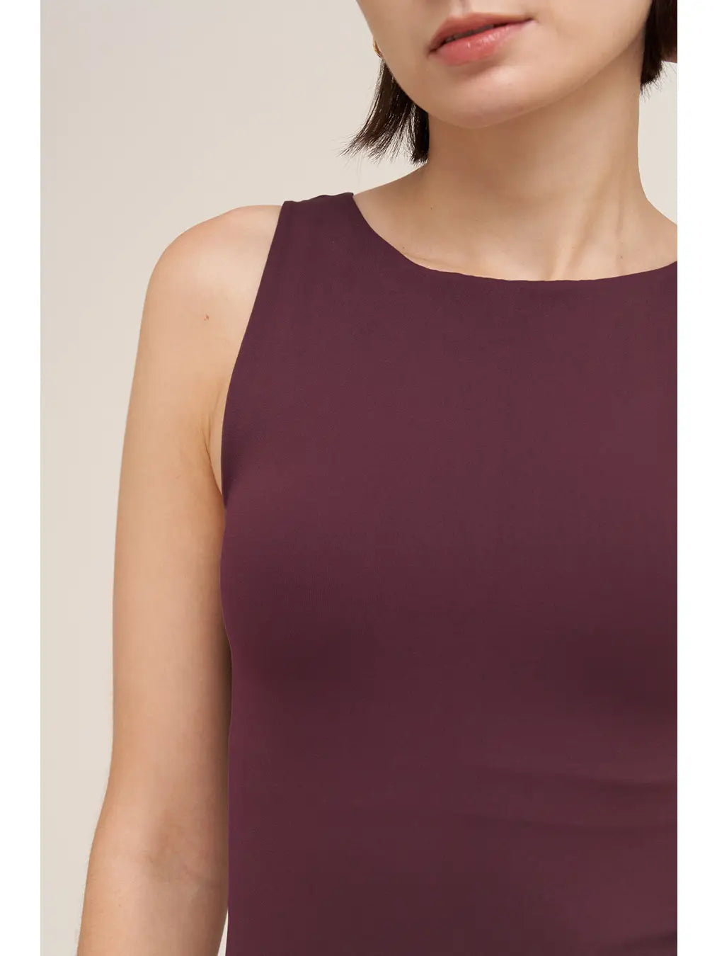 Clean Line Boat Neck Tank Top