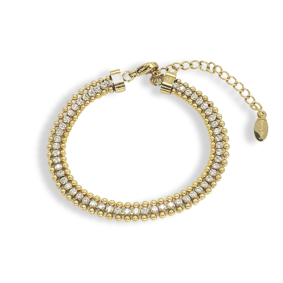 Mini Beaded Tennis Bracelet