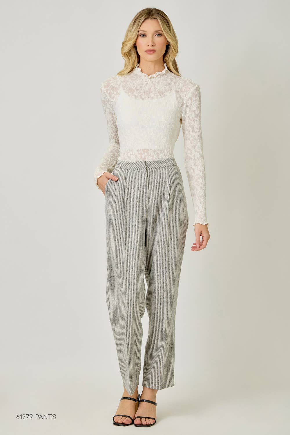 Lettuce Edge Lace Knit Top