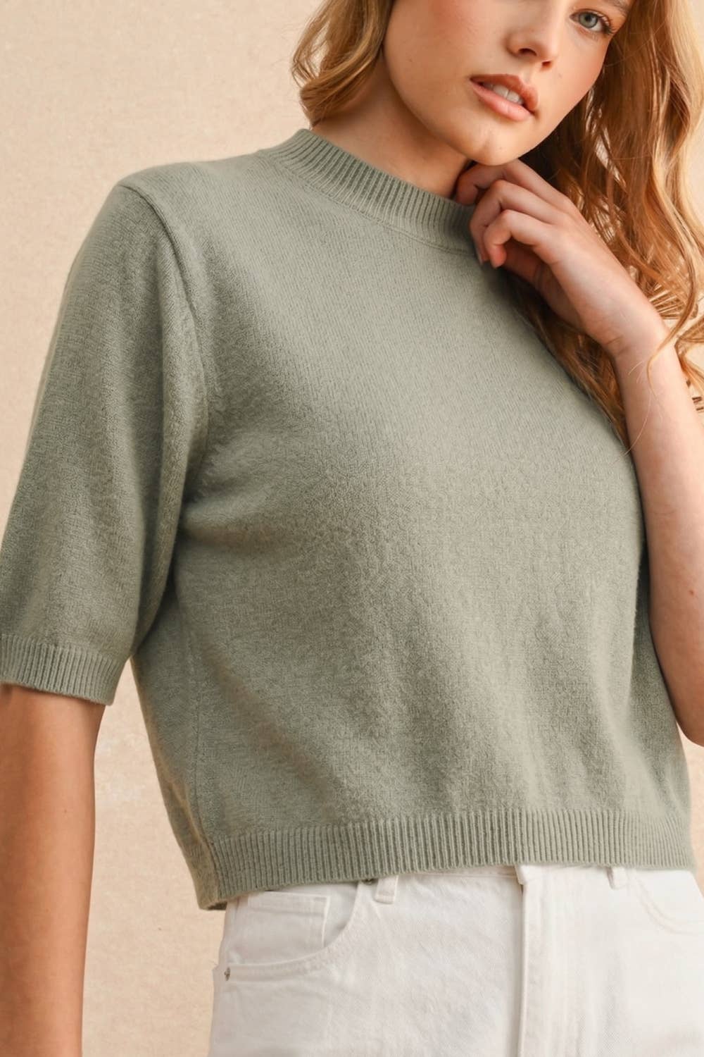 Short Sleeve Sweater Top