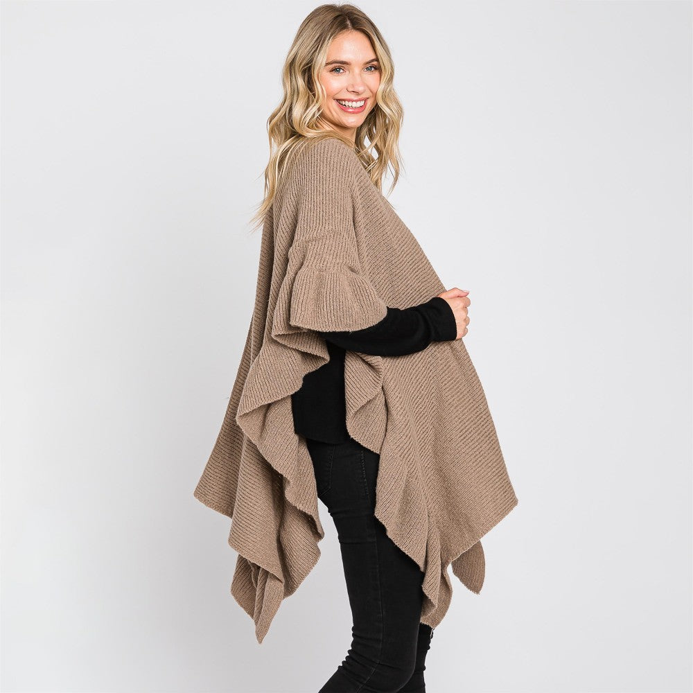 Kimono With Ruffle Edge Detail