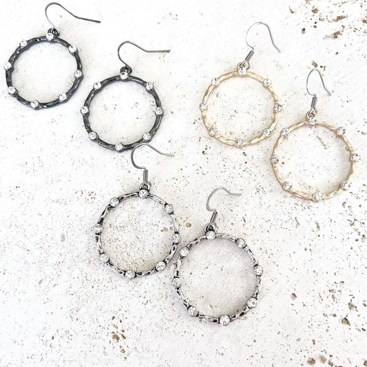 Simple Crystal Earrings