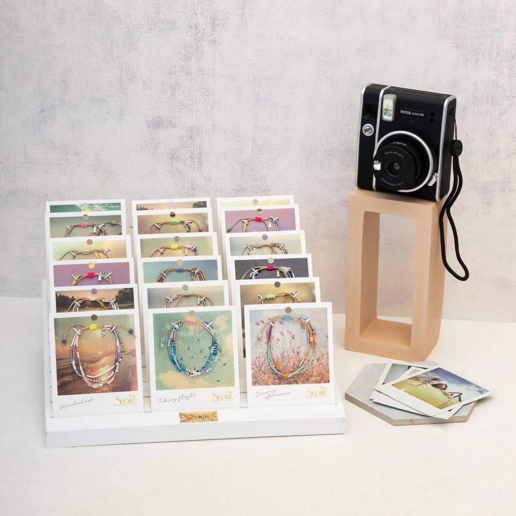 MIXED MEDIA BRACELET - MAGIC/LABRADORITE/GOLD