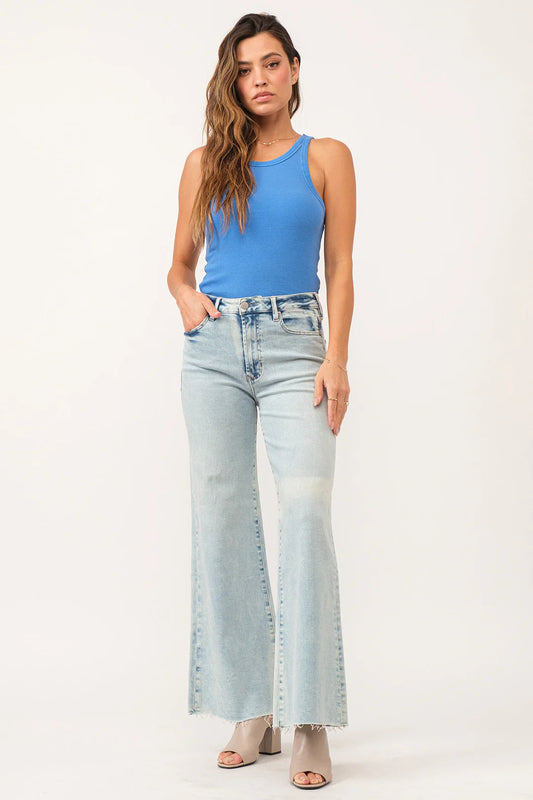 FIONA SUPER HIGH RISE WIDE LEG JEANS TOLLESON