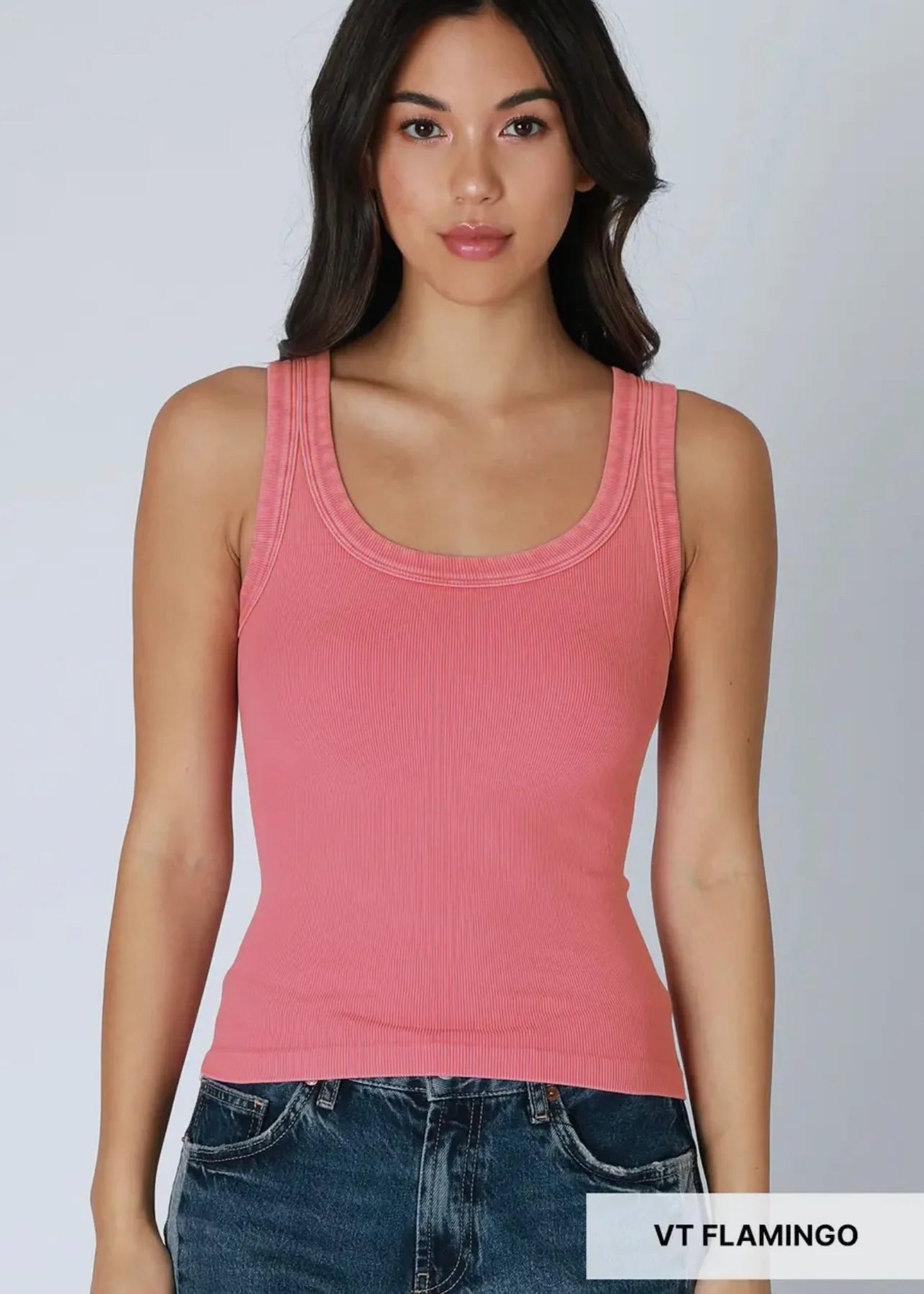 Vintage Reversible Ribbed Tank Top