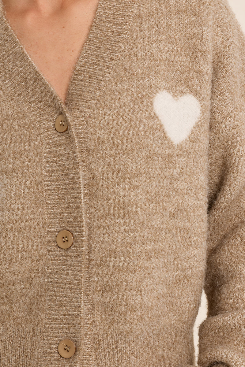 Heart Emblem Cardigan
