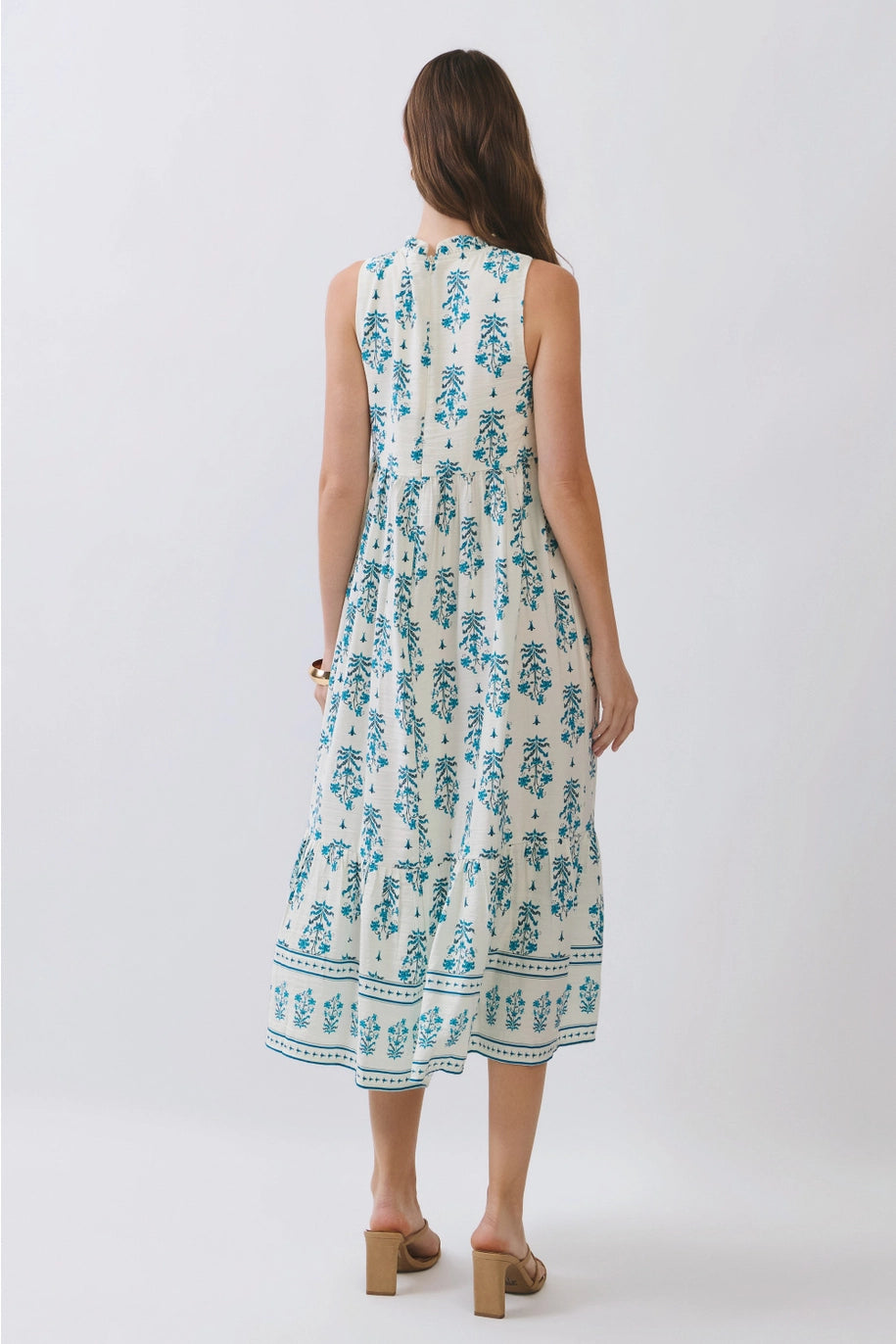 Delicate Floral Midi Dress