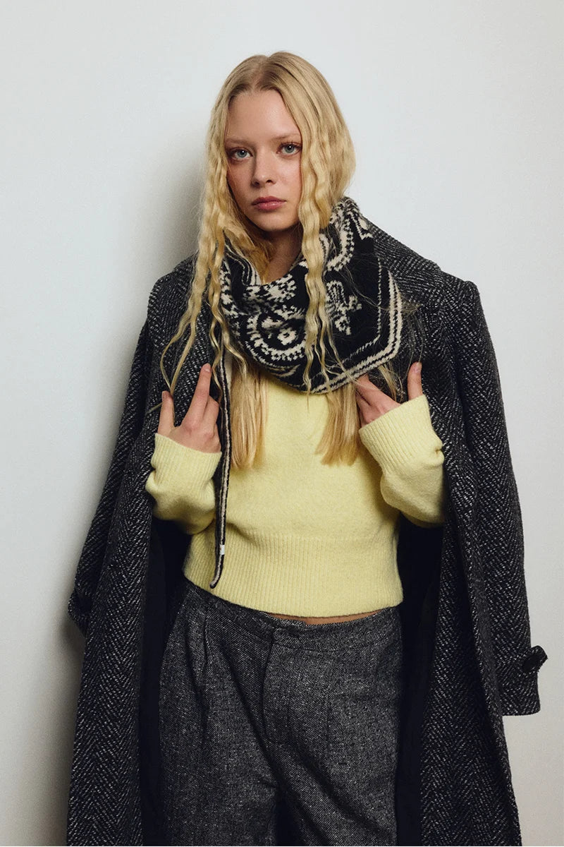 Knitted Bandana Scarf