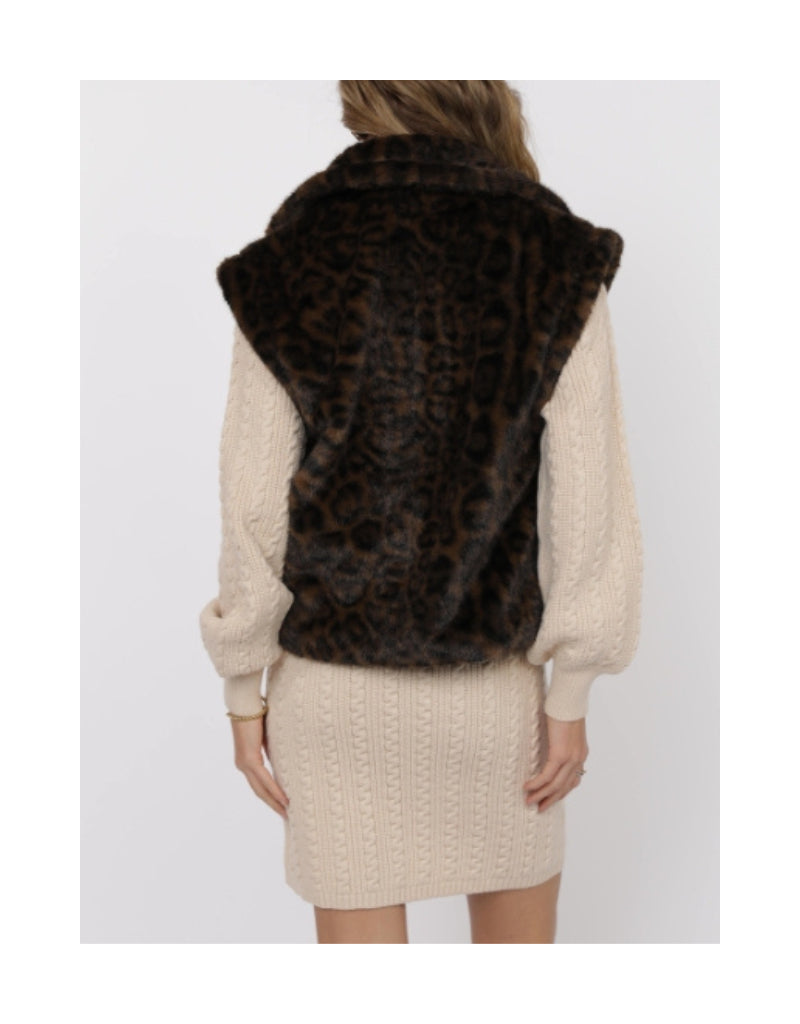 Waverly Leopard Faux Fur Vest