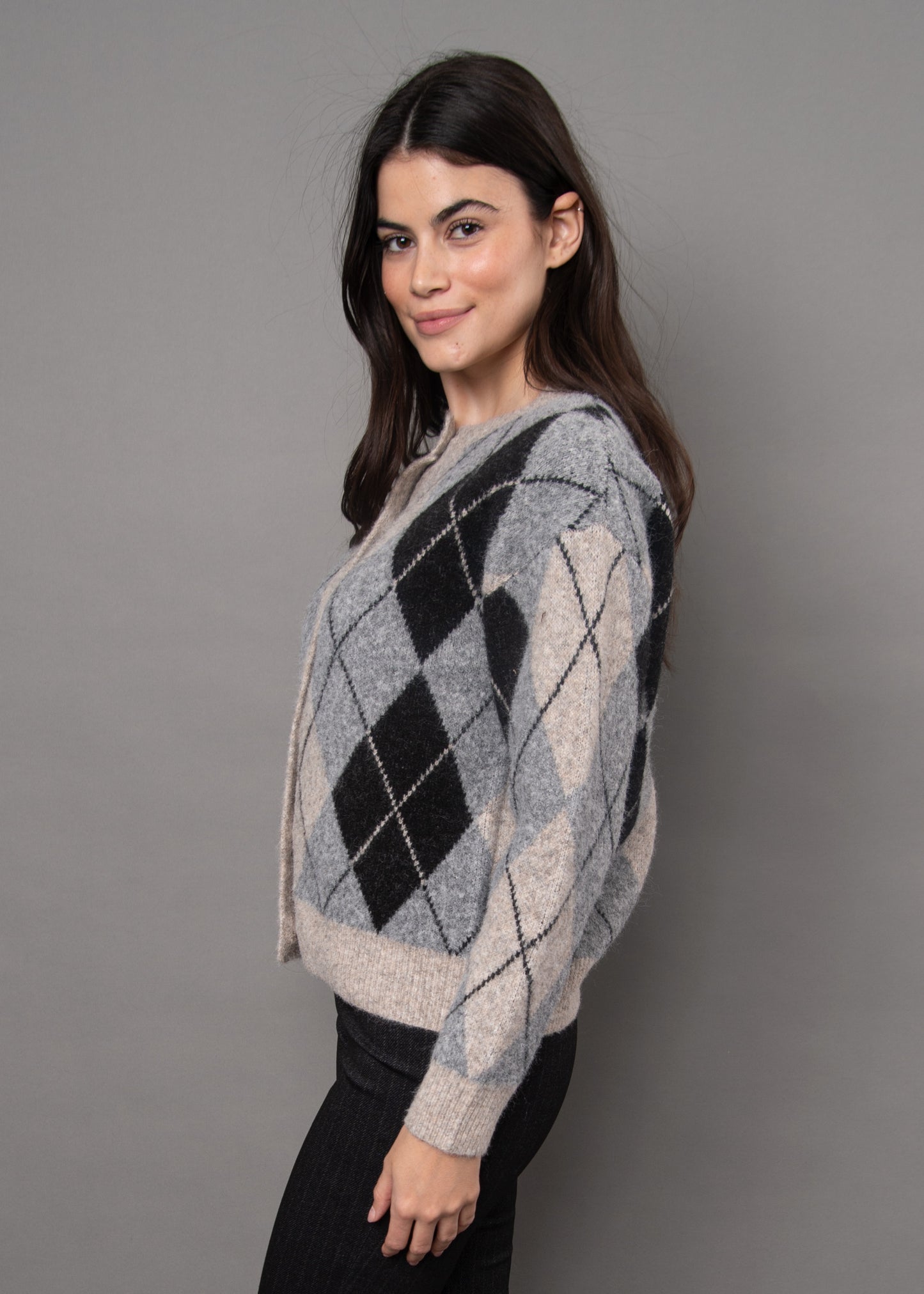 Agrippina Argyle Cardigan