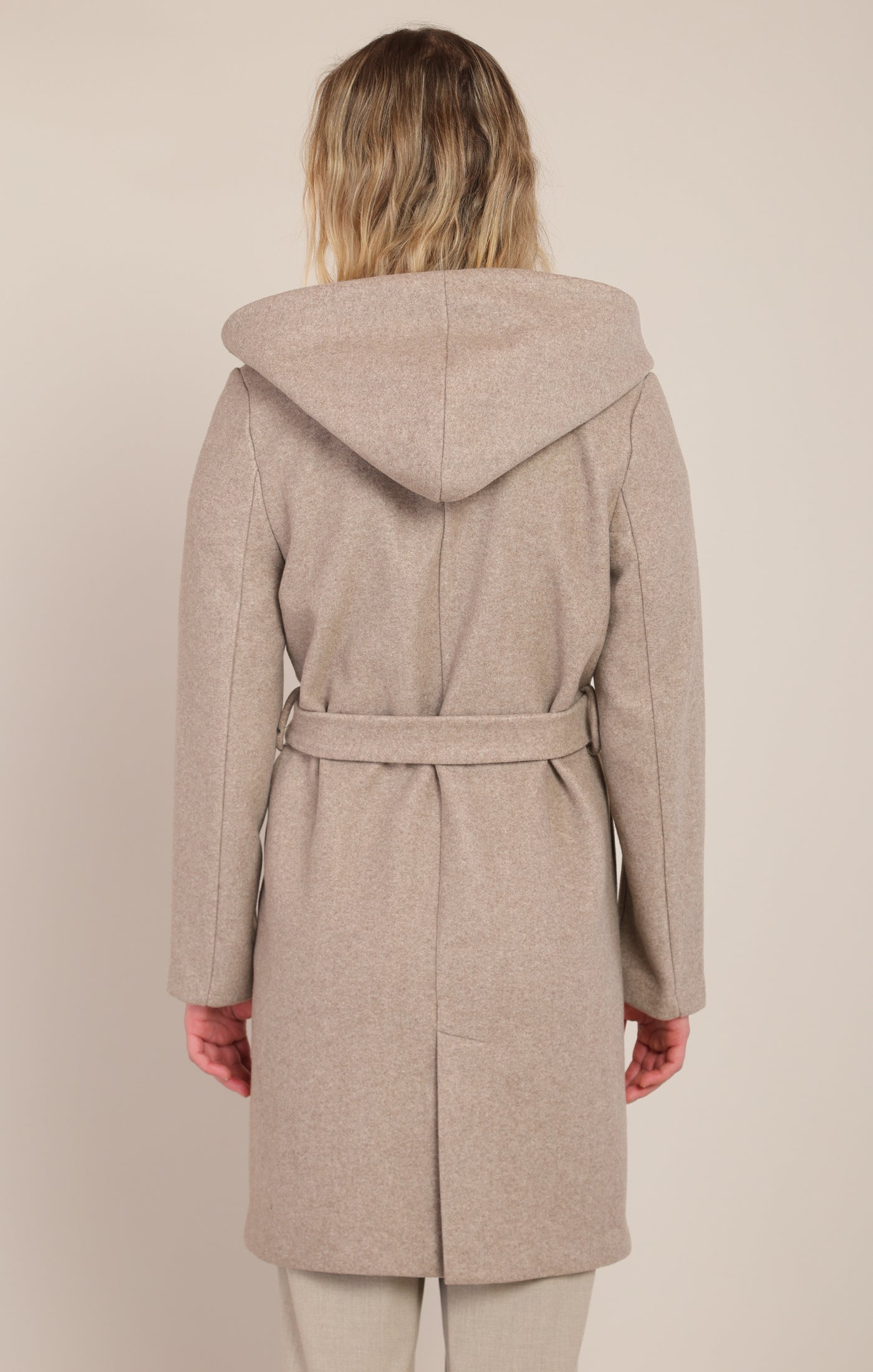 Belted Hooded Coat