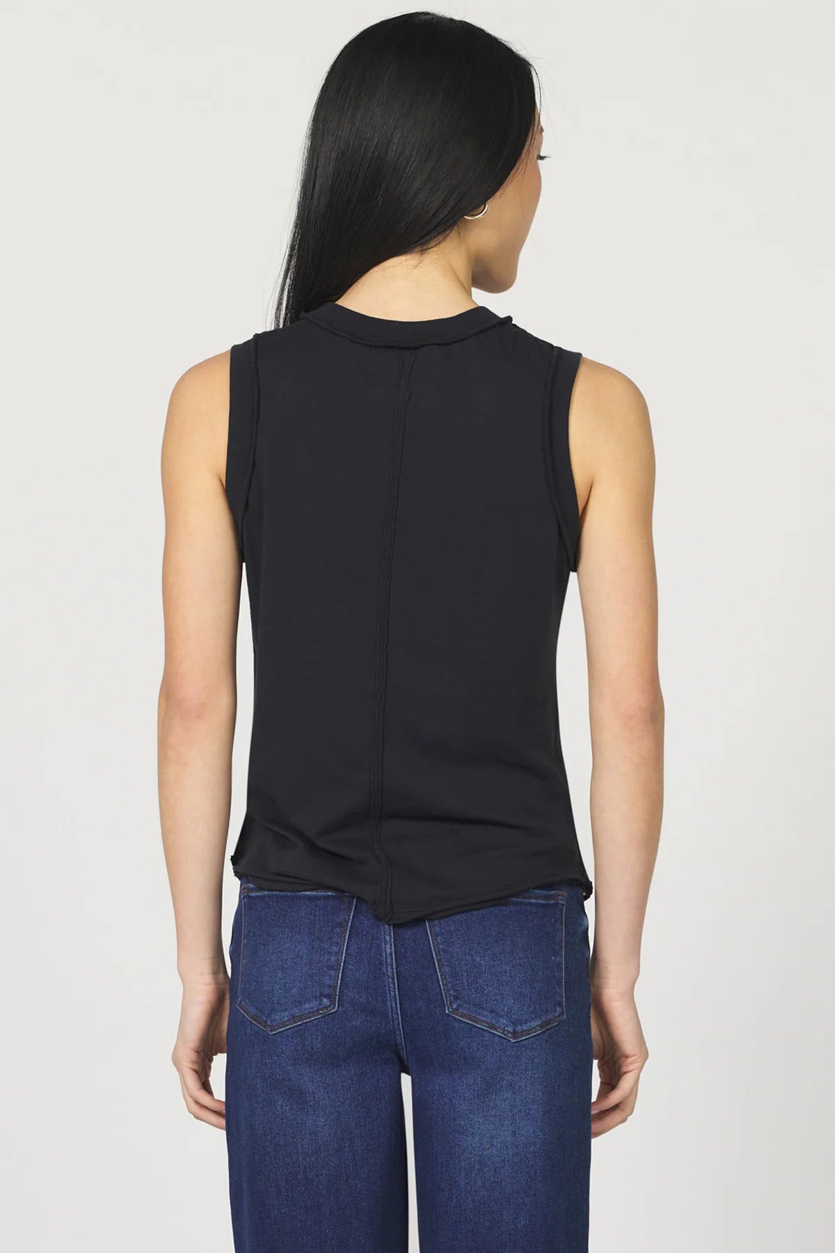 ZO RAW EDGE TANK - BLACK