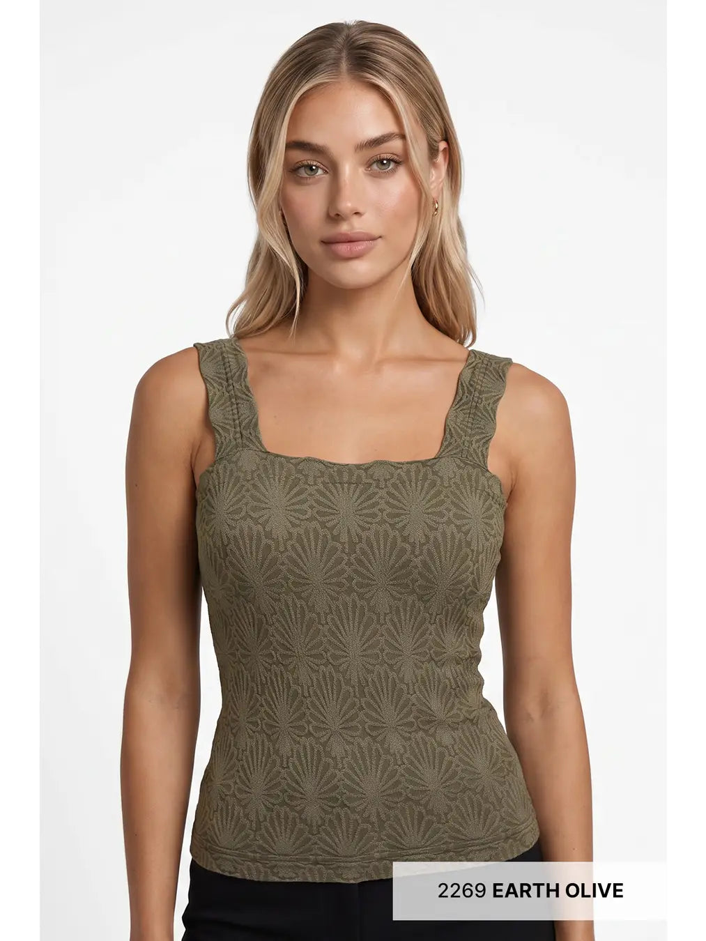 Lace Textured Square Top