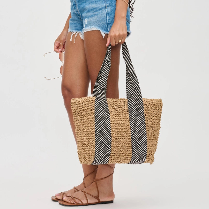 LORENA STRAW BEACH SUMMER TOTE