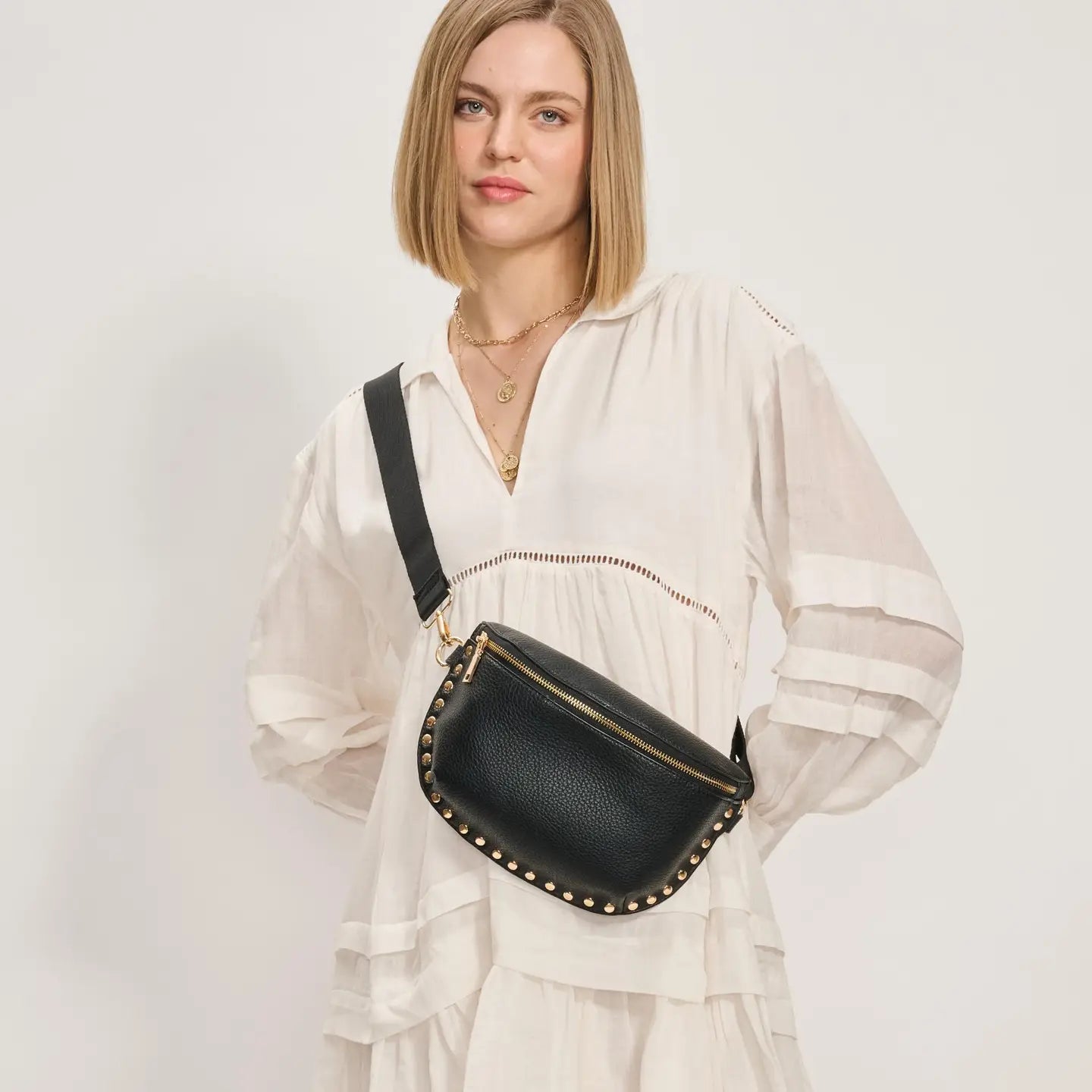 Gizelle Leather Belt Bag