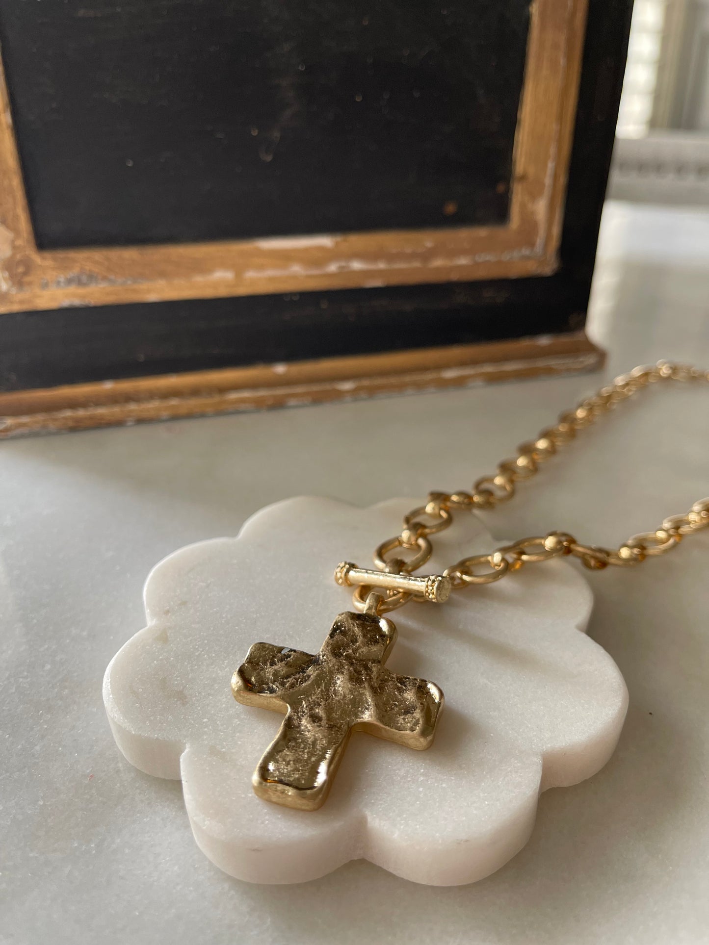 Chunky Cross Necklace