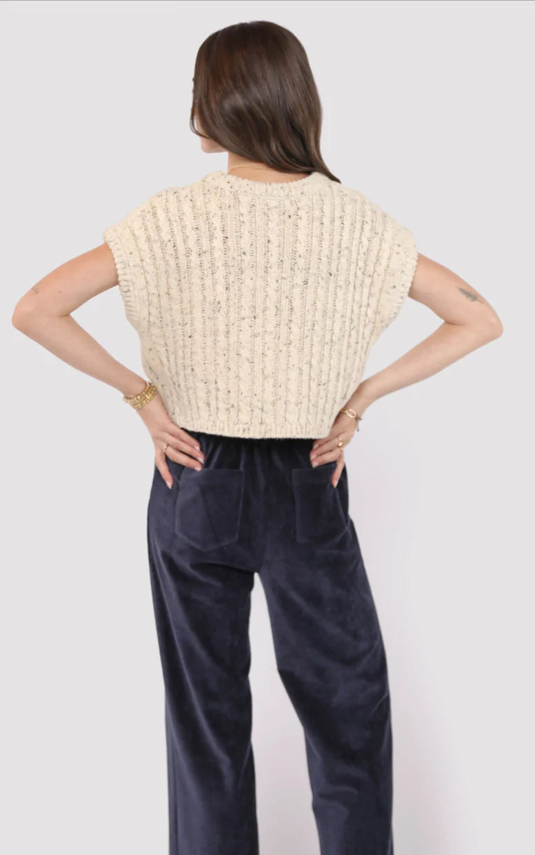 Effortless Cable Knit Sweater Tank