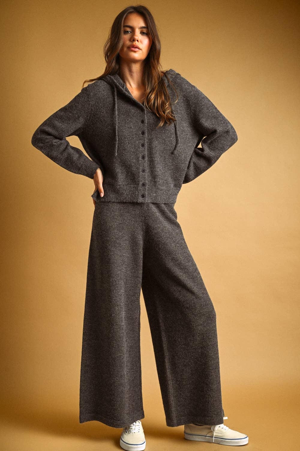 Relaxed Sweater Knit Trouser