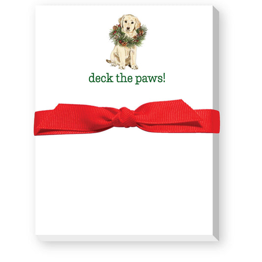 DECK THE PAWS HOLIDAY MINI NOTEPAD