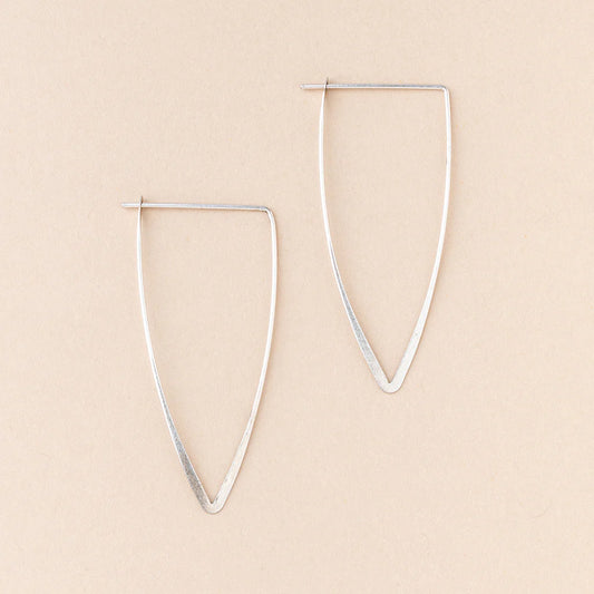 REFINED EARRING COLLECTION - GALAXY TRIANGLE/STERLING SILVER