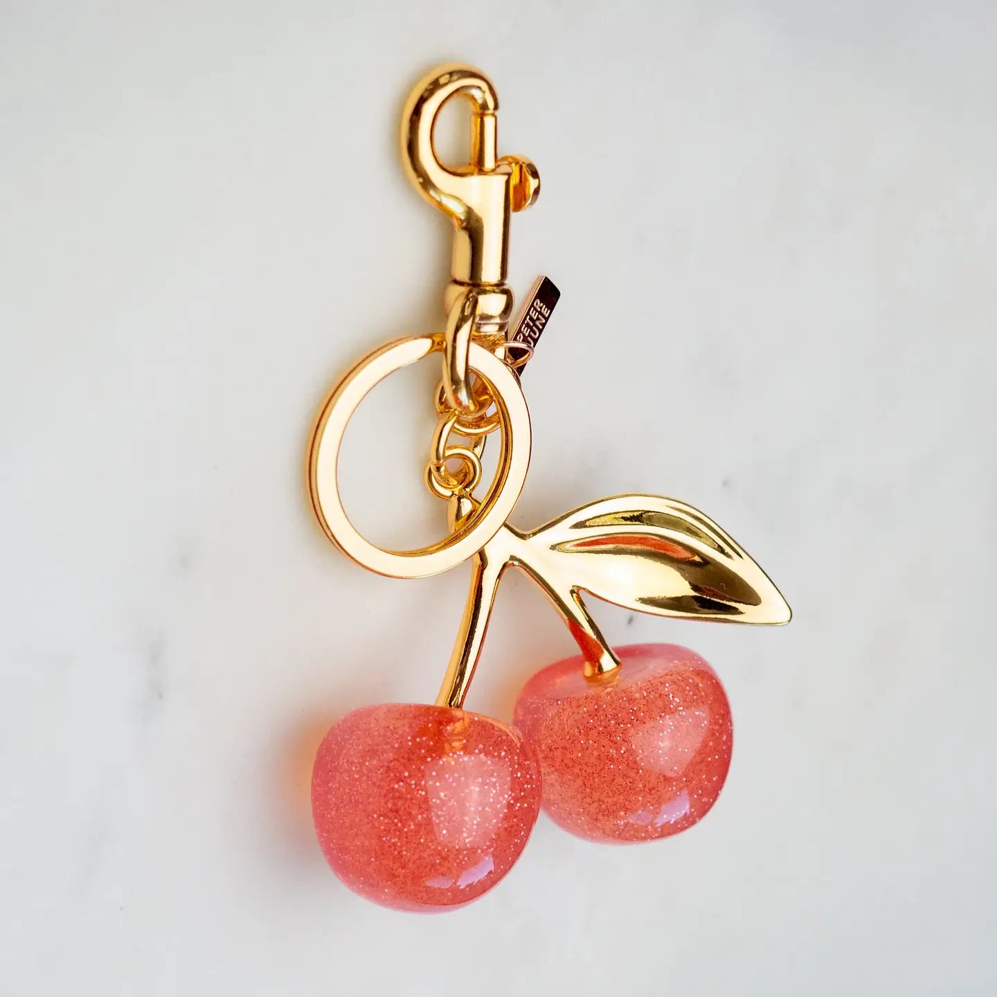 Cherry Cola Bag Charm - 18K Gold Plated + Resin