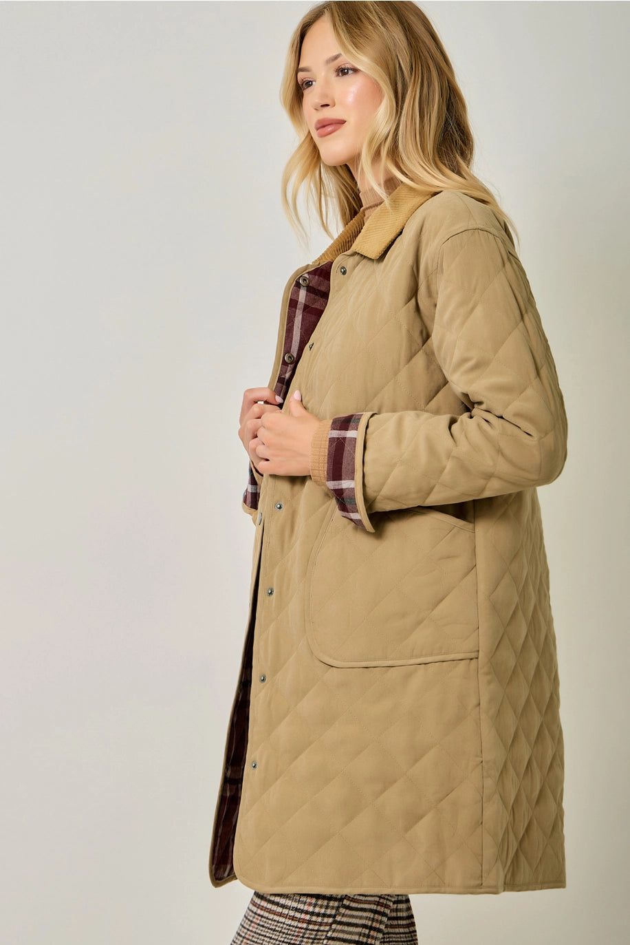 Quilted Long Jacket