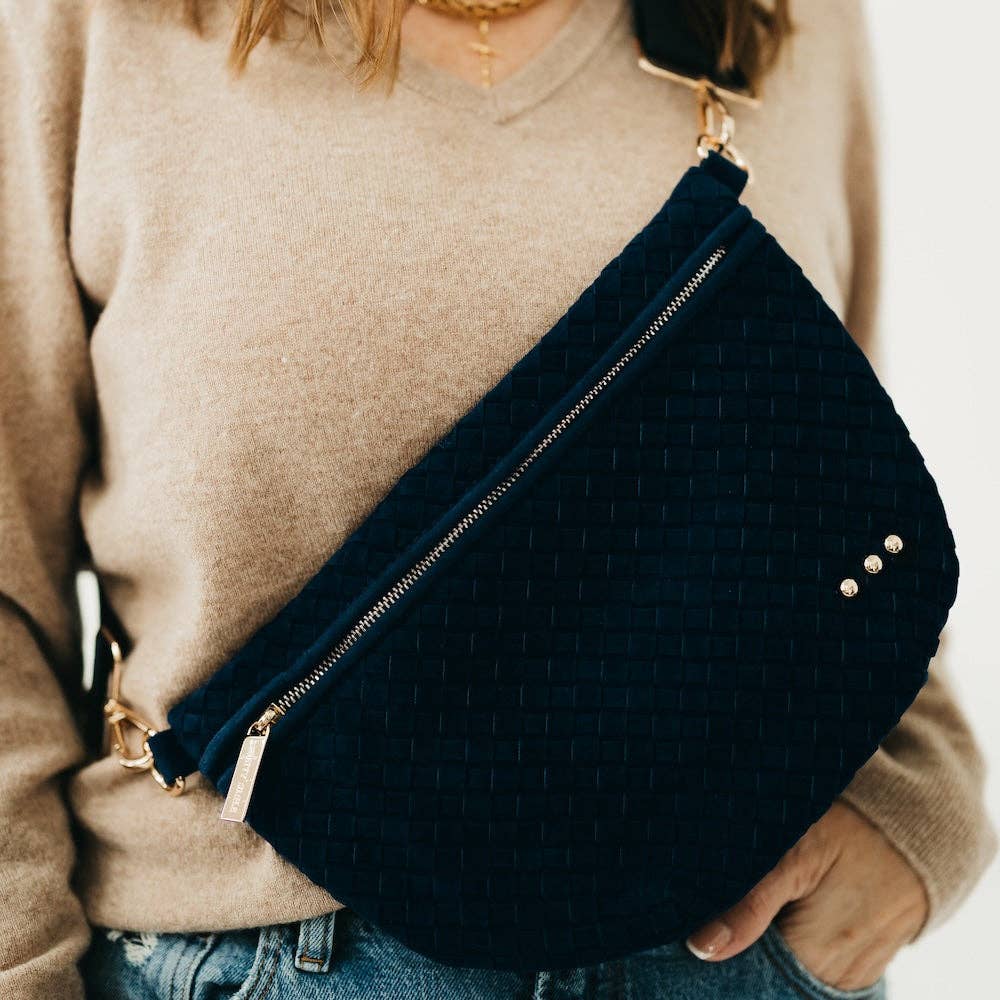 Westlyn Woven Faux Suede Bum Bag