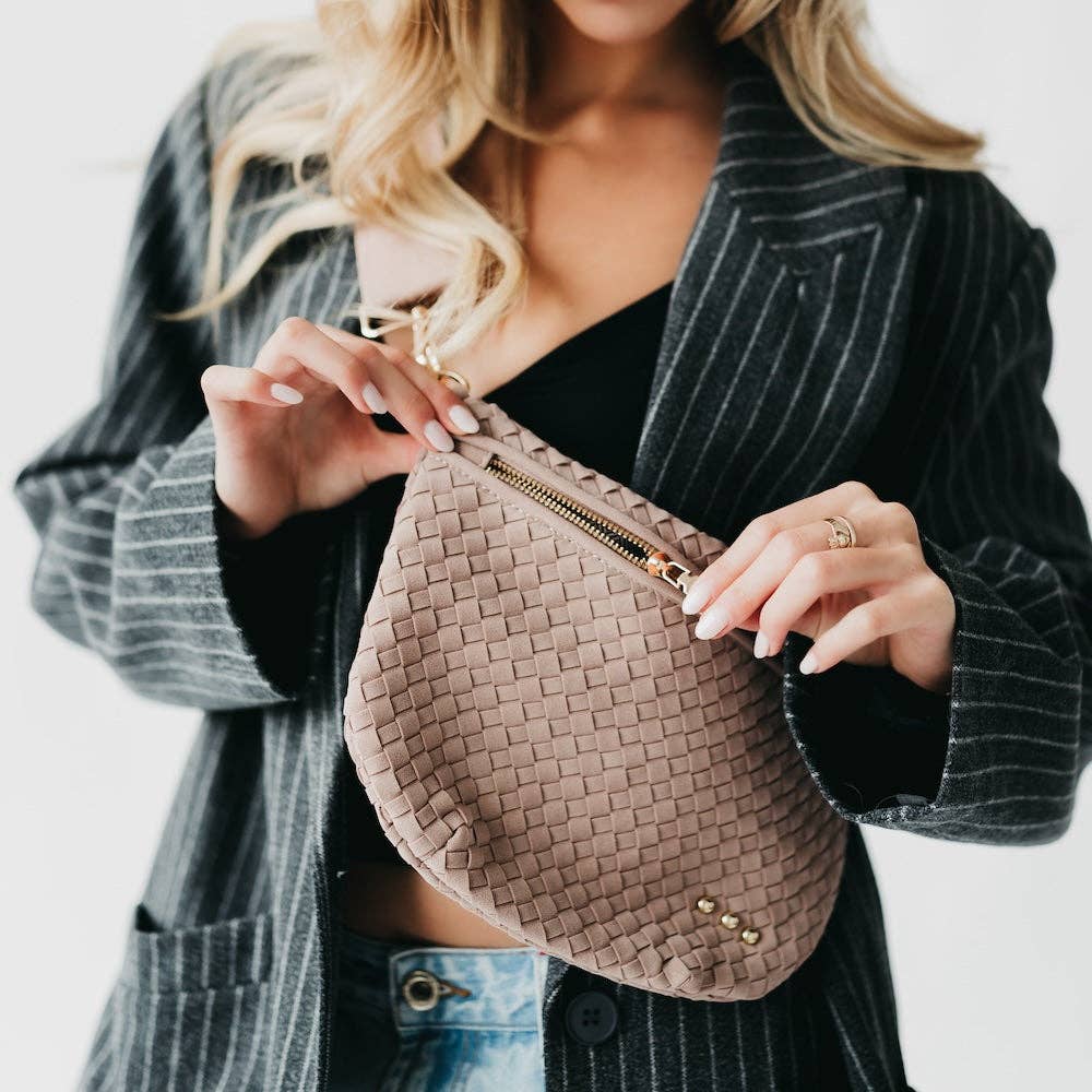 Westlyn Woven Faux Suede Bum Bag