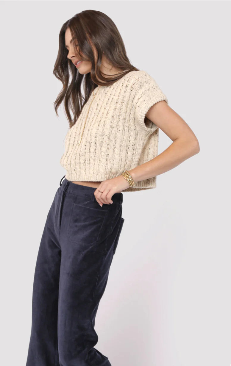 Effortless Cable Knit Sweater Tank