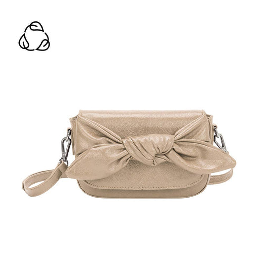 FAYE RECYCLED VEGAN CROSSBODY BAG - BEIGE