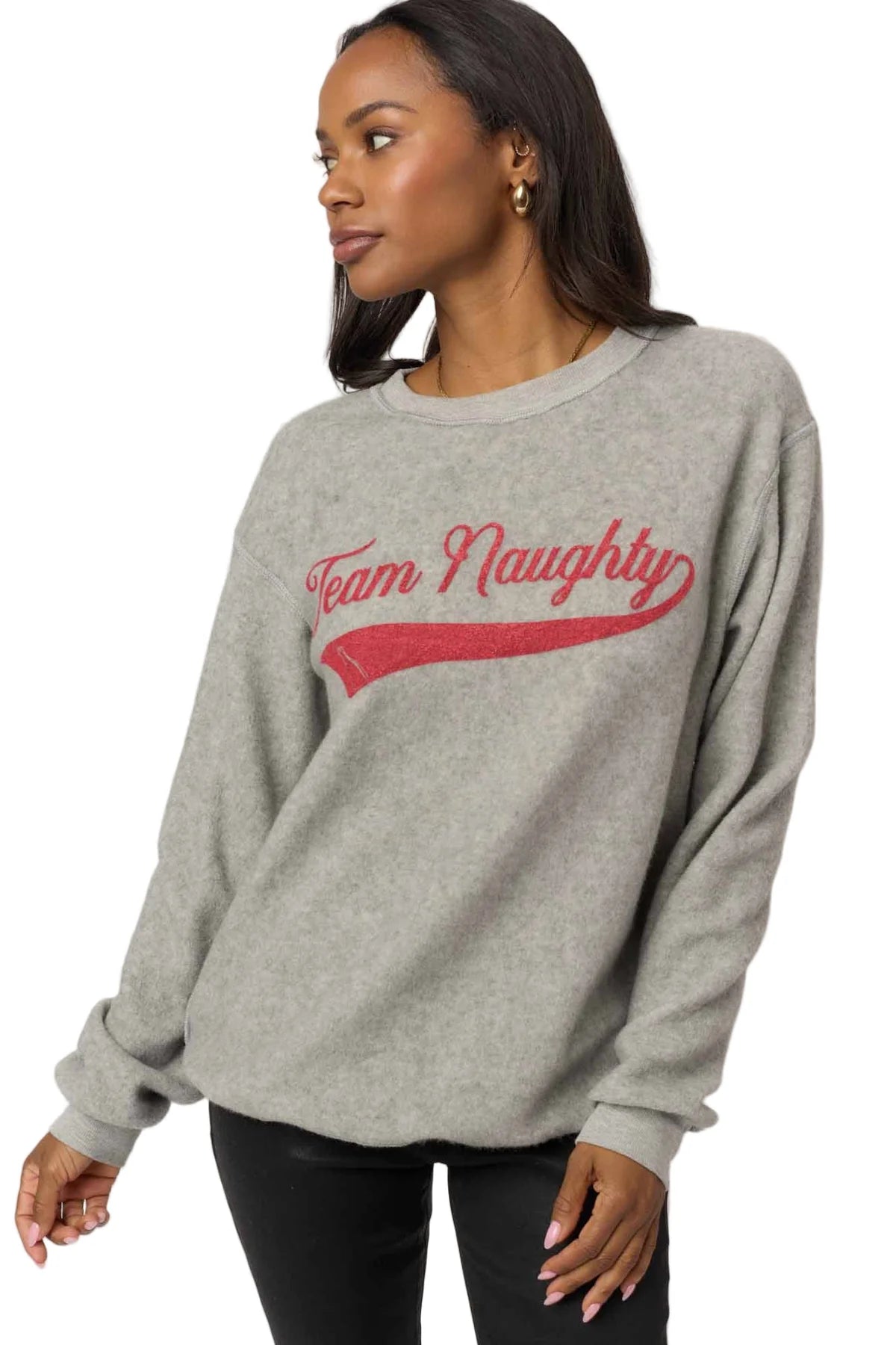 Project Social T Team Naughty/Team Nice Reversible Sweatshirt