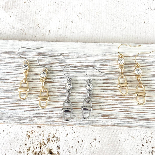 Equestrian Chain Link Earrings