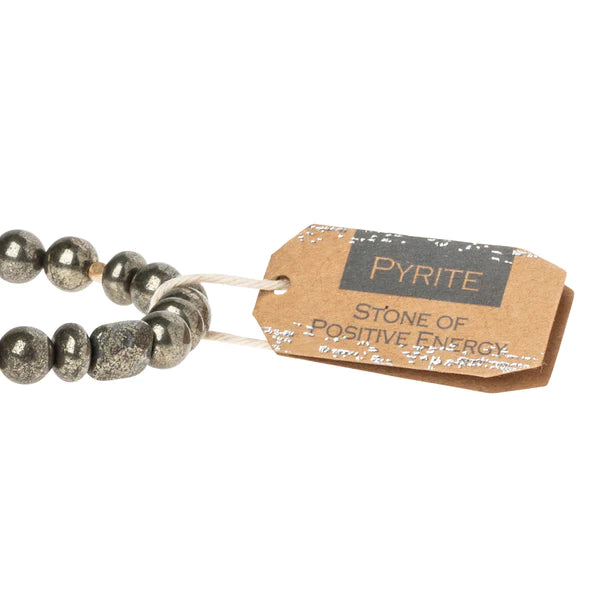 Pyrite Stone Bracelet - Stone of Energy