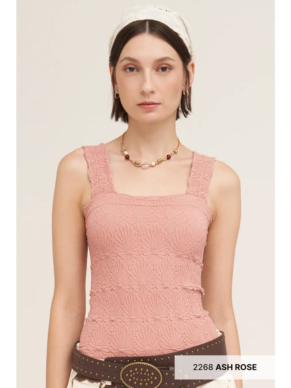 Lace Textured Square Top