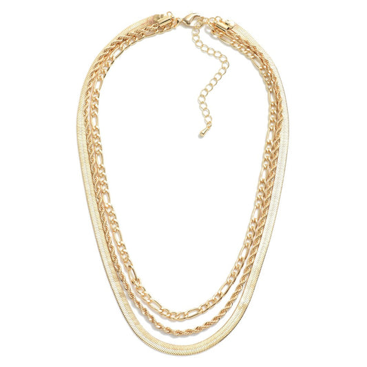 Layered Multi-Chain Necklace