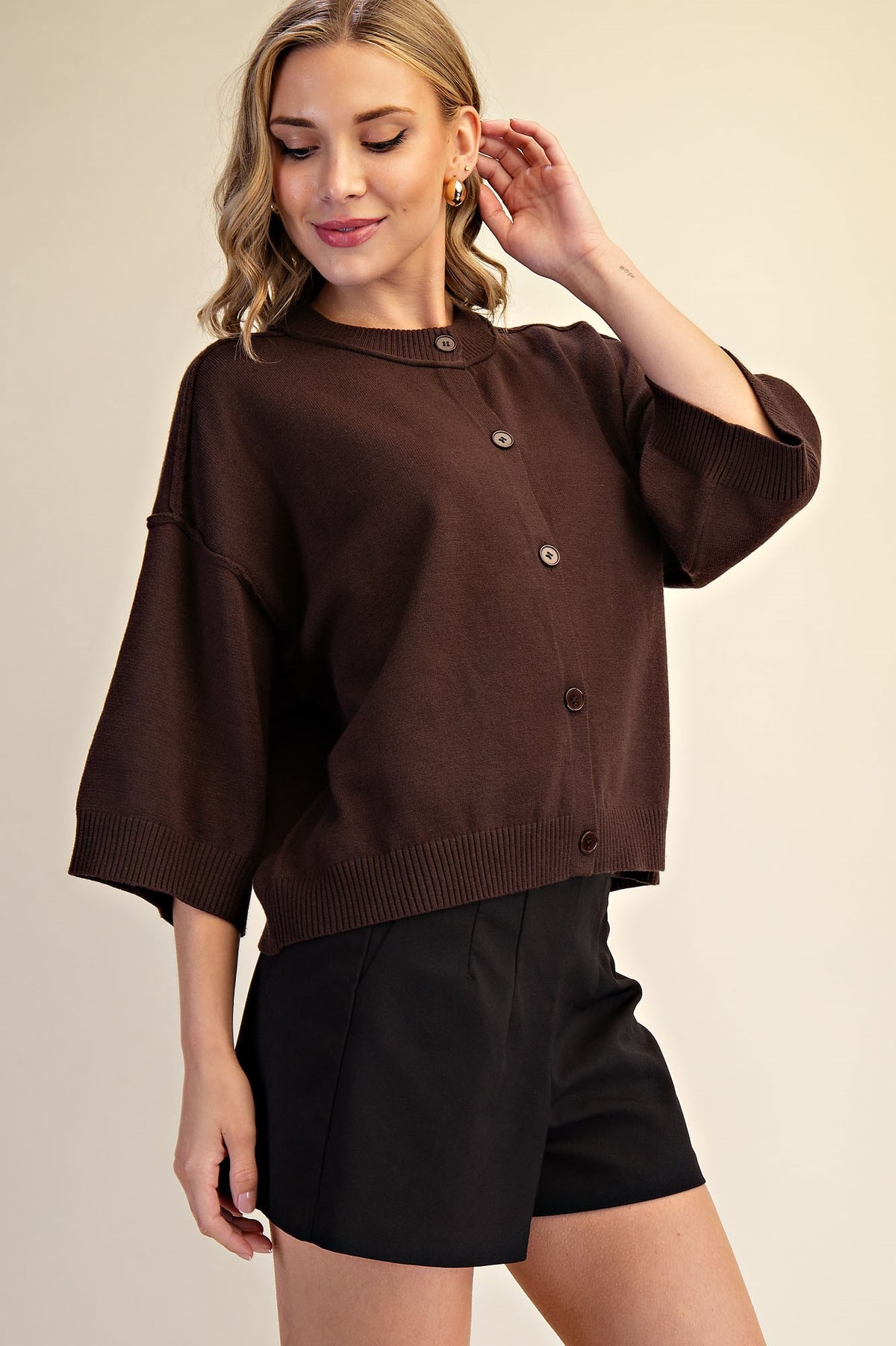 Button Up Cardigan Sweater
