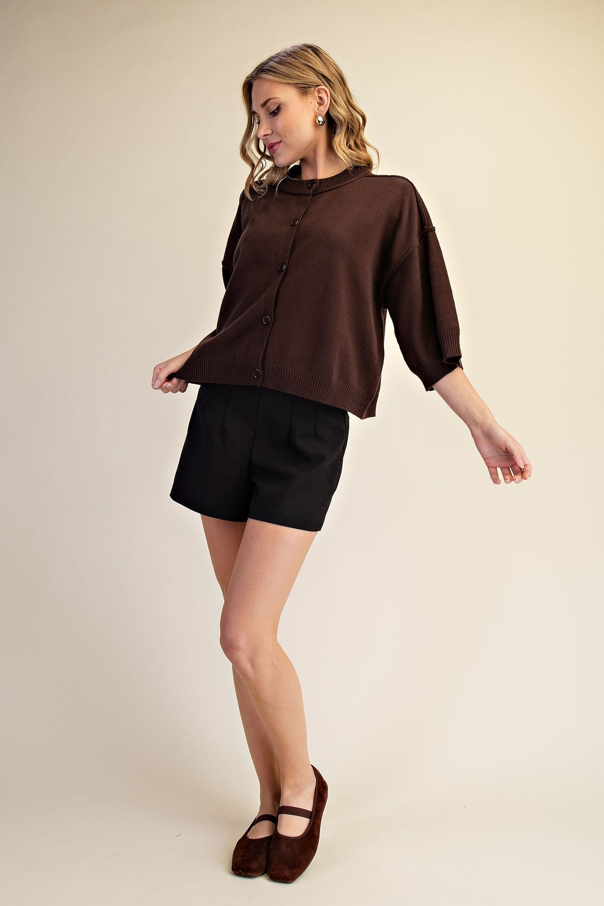 Button Up Cardigan Sweater