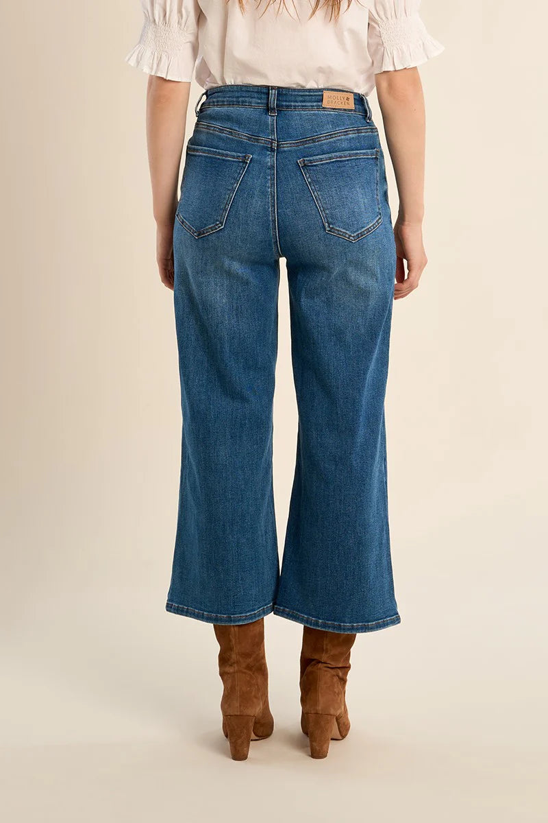 Wide Leg Cropped Jeans