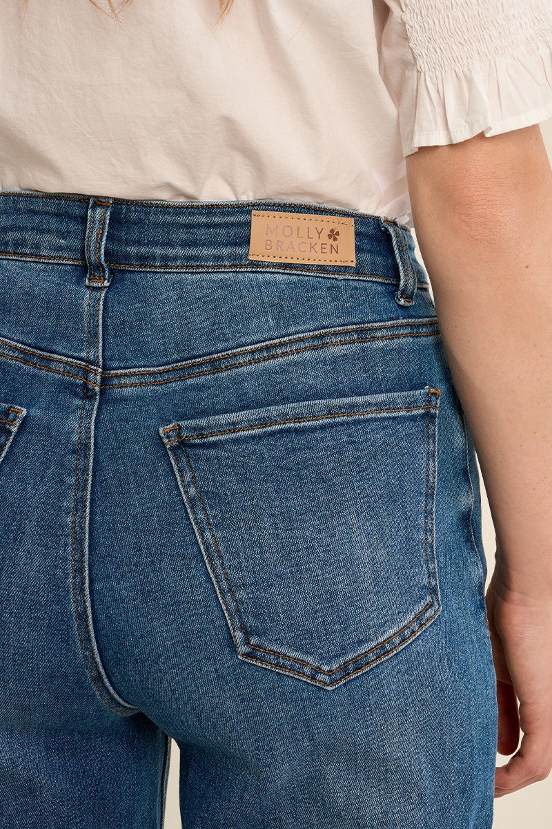 Wide Leg Cropped Jeans