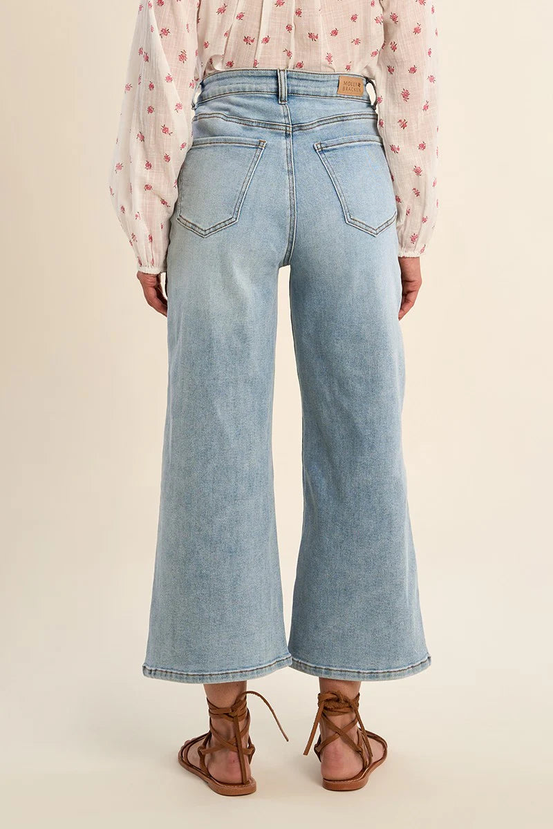 Wide Leg Cropped Jeans