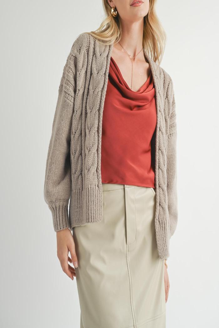 LORNA CHUNKY KNIT CARDIGAN