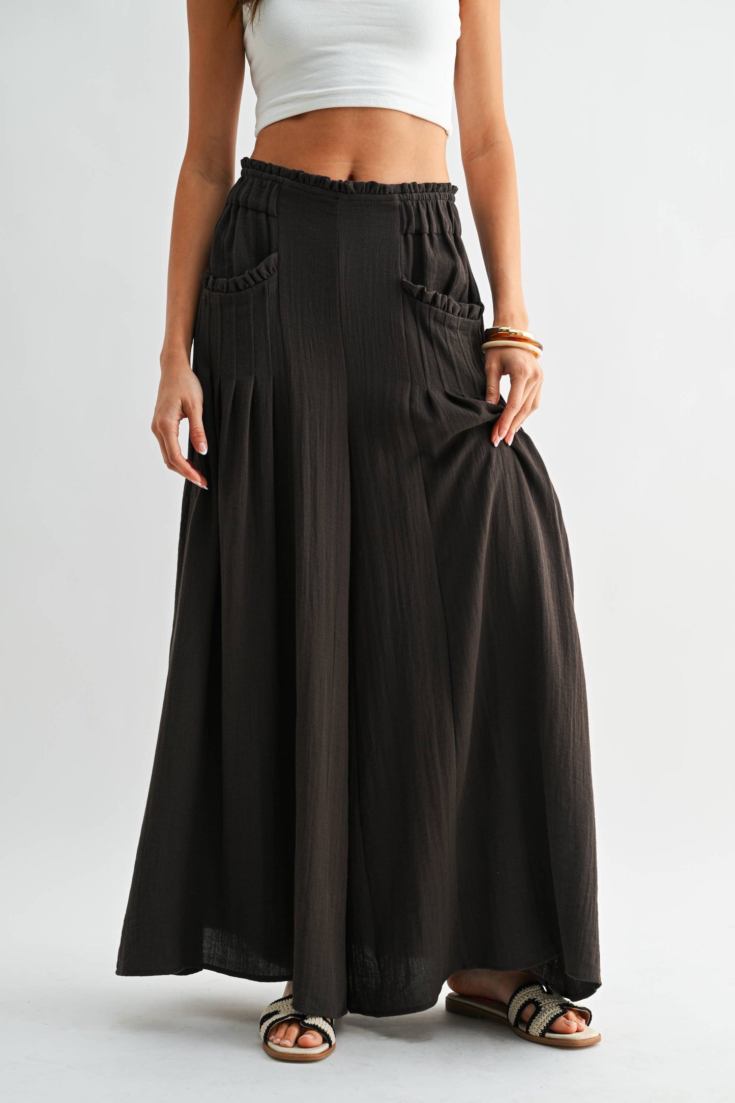 Wide-Leg Palazzo Pants