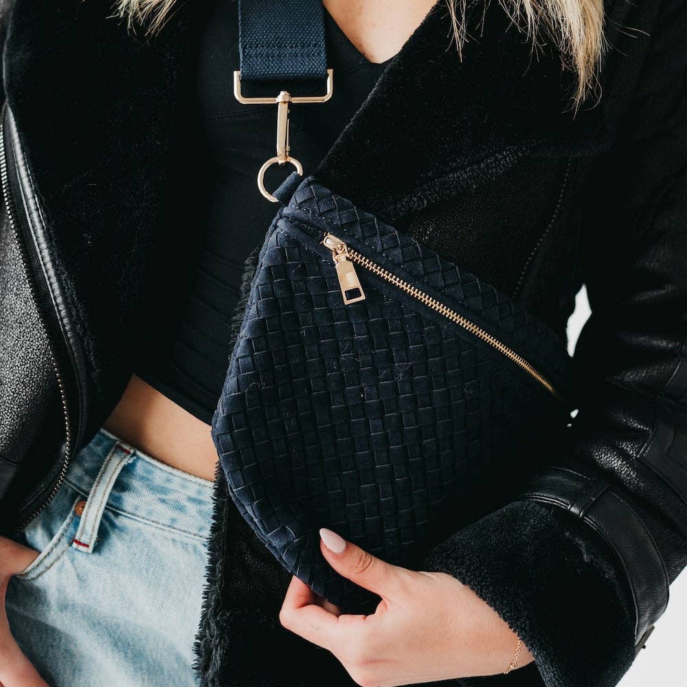 Westlyn Woven Faux Suede Bum Bag