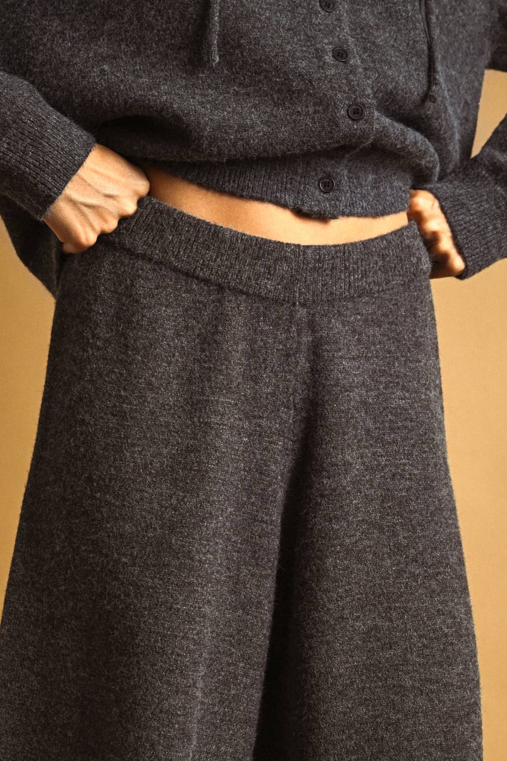 Relaxed Sweater Knit Trouser