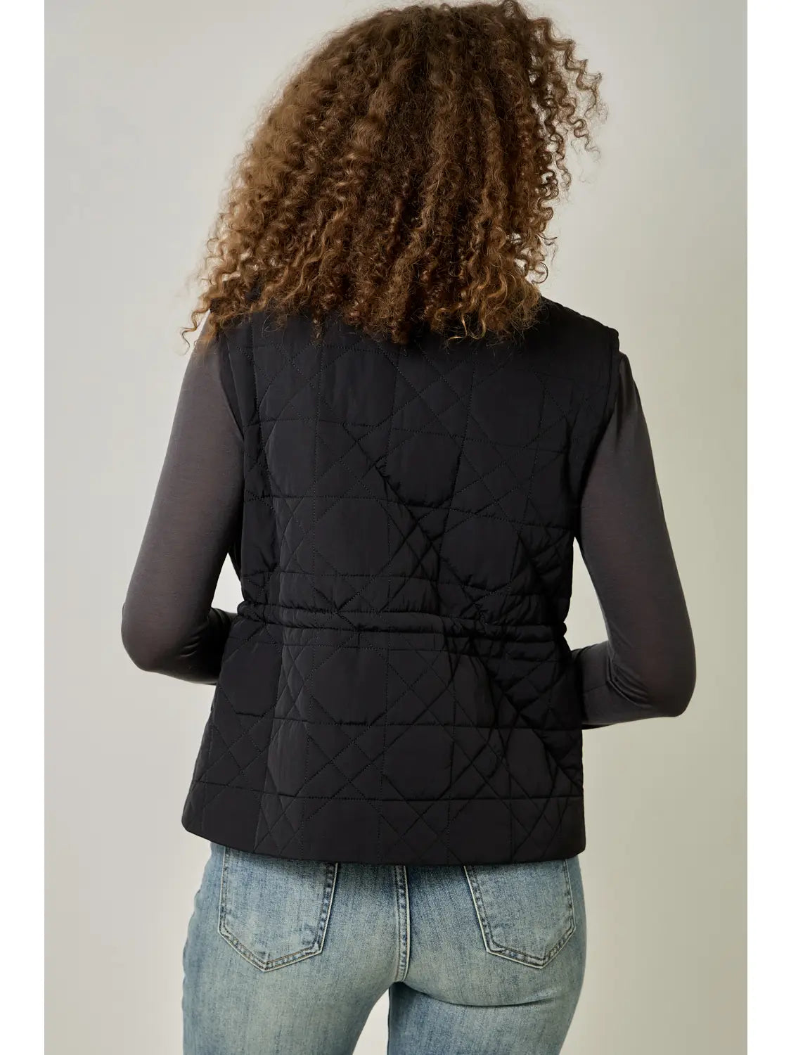 Quilted Waist Cinched Vest