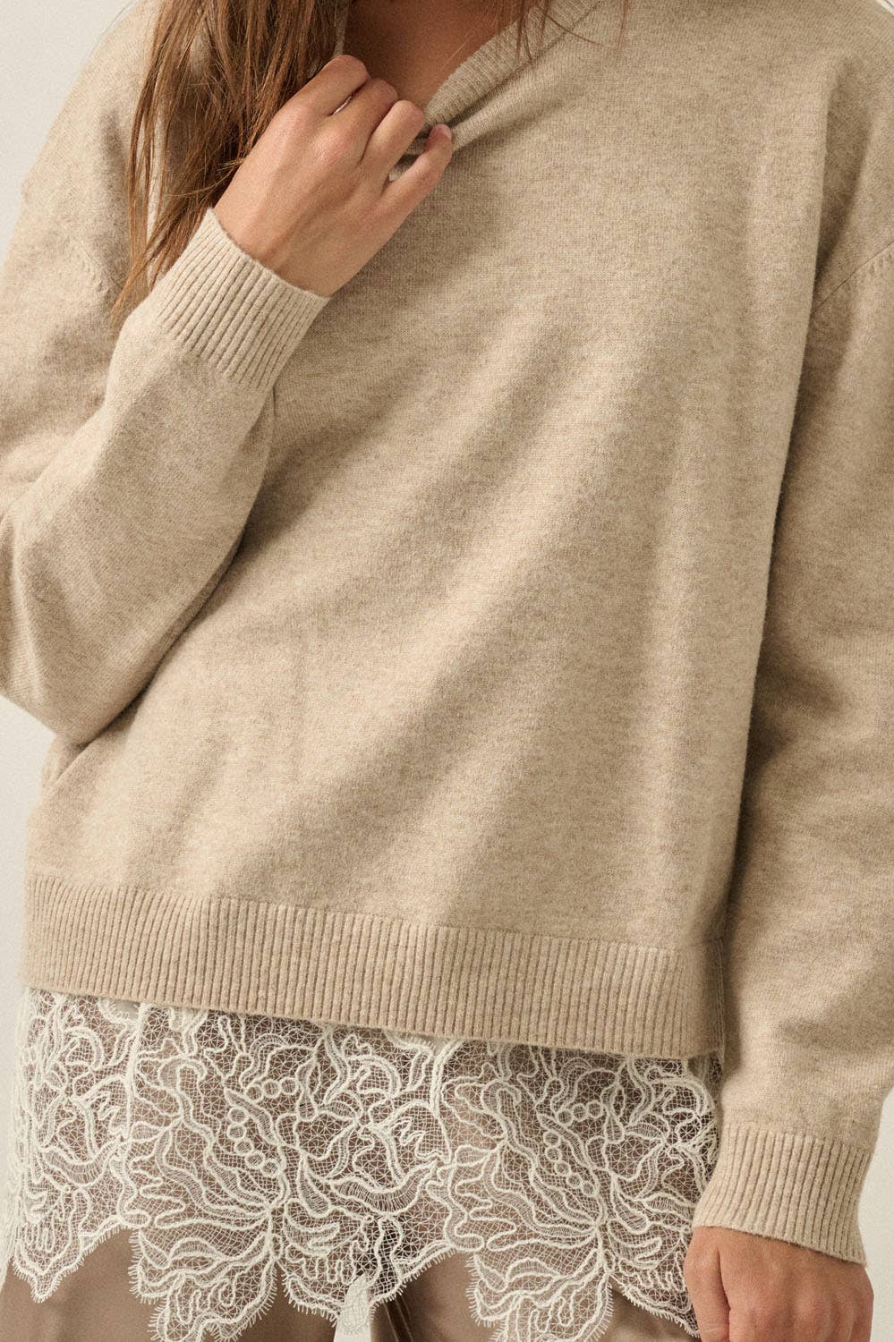 Prim Lace Sweater