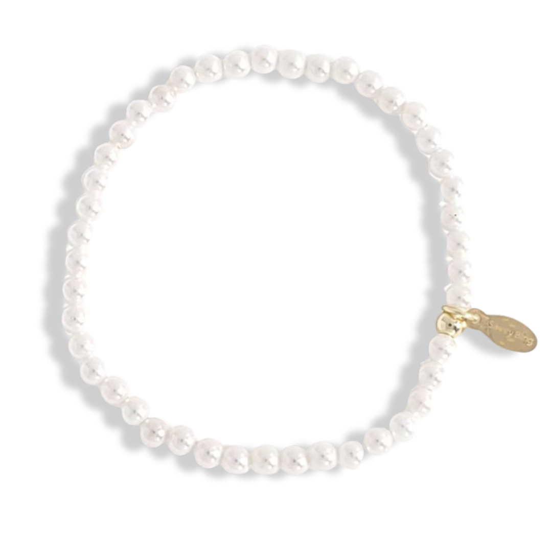 PEARL AND GOLD BEADED BRACELETS