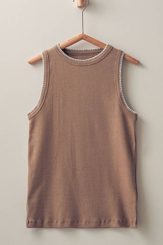 SYDNEY STRUCTURE KNIT TANK TOP