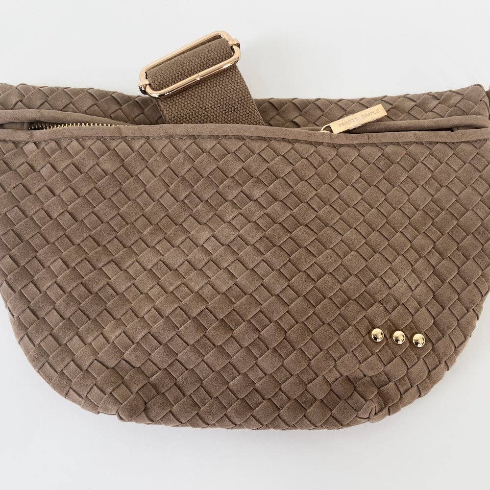 Westlyn Woven Faux Suede Bum Bag