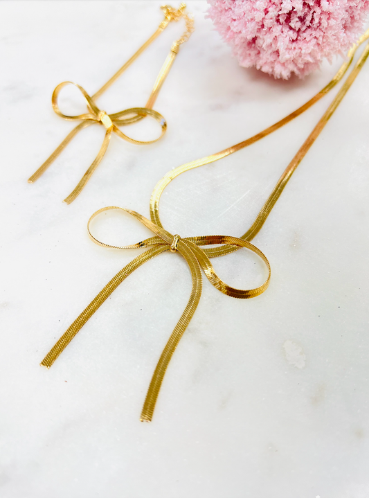 GOLD BOW BRACELET